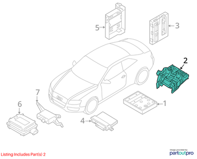 Audi 2009-2018 Q5 Control Module Mount Bracket 8K1971845