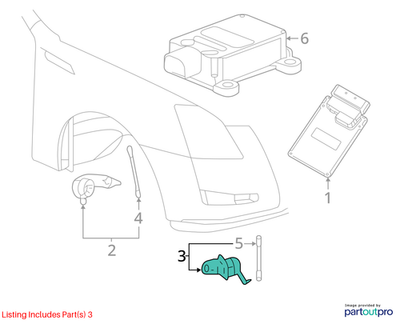 Cadillac 08-15 CTS Suspension Ride Height Sensor 15867032