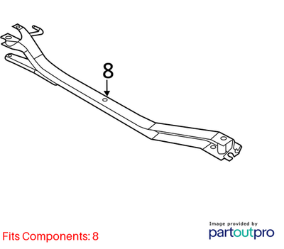 2013 Volkswagen Jetta Rear Support Frame / Crossmember Used OEM 5C0505315C