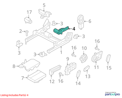 Volkswagen 2009-2017 Tiguan Seat Motor 5N0959111A