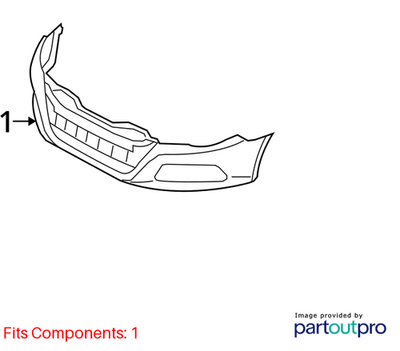 2012 Volkswagen CC Front Bumper Cover Used OEM 3C8807217MGRU