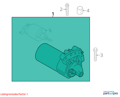 2011–2015 Mini Cooper Starter Motor Used OEM 12417552105