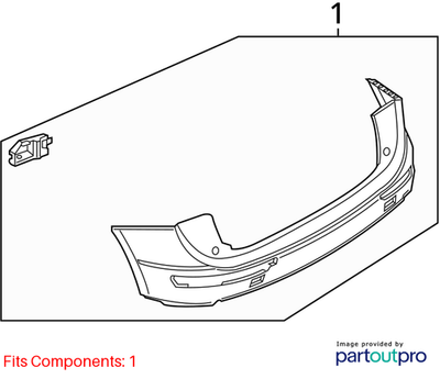 2012 Audi Q5 Rear Bumper Cover Used OEM 8R0807303GRU