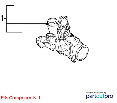 2014 Volkswagen Passat Turbocharger Used OEM 06K145721P