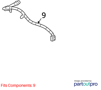 2018 Cadillac CTS Front Left Brake Hose Used OEM 84237991