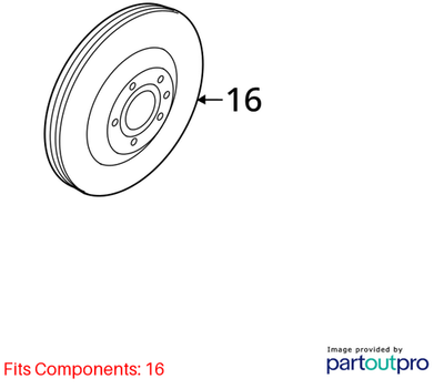 2012 Audi A8 Quattro Front Disc Brake Rotor Used OEM 4H0615301AN