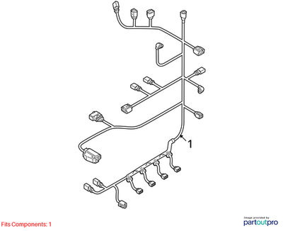 Volkswagen 2012 Tiguan Engine Wiring Harness 06J971595AN