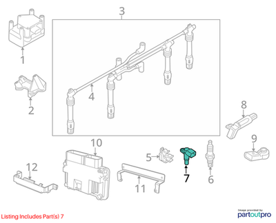 2012 VW Jetta 2.0L Camshaft Position Sensor Used OEM 06A905161B