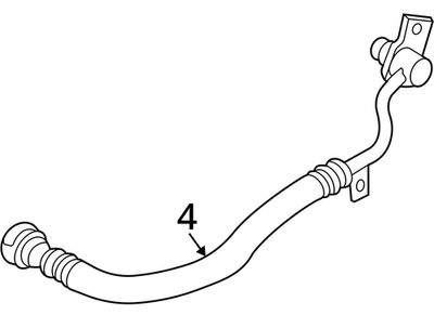 2020-2025 Audi RSQ8 Auto Trans Oil Cooler Hose Assembly 4N0317818AF