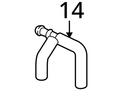2017-2019 Audi SQ5 Coolant Hose 4M0122096F