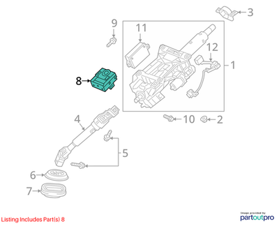 2018 Cadillac CTS Steering Column Lock Control Module Used OEM 23377962