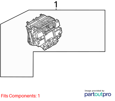 2012-2018 Audi A6 A7 HVAC Air Distributor Housing Used OEM 4G1820356A