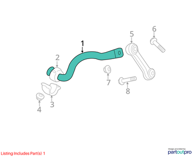 Audi 2009-2017 Q5 Suspension Stabilizer Bar 8R0411309B