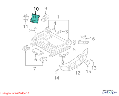 2005-2025 Durango Power Seat Switch 56049428AE