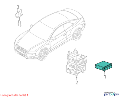 Audi 04-12 A8 Gps Navigation Control Module 4E0910888MX