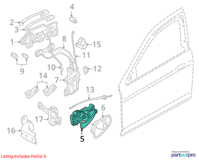 2000-2002 Jaguar  S-Type Interior Door Handle XR828164
