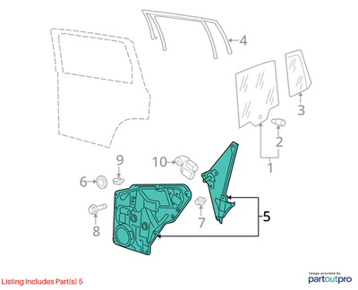 2009-2018 Volkswagen  Tiguan Window Regulator 5N0839461A