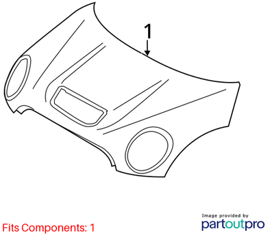 2007–2015 Mini Cooper Hood / Bonnet OEM 41617318364