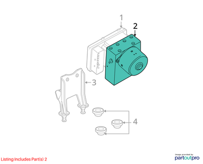 Dodge 2006-2007 Charger Anti-Lock Brake Pump Assembly 5134111AA
