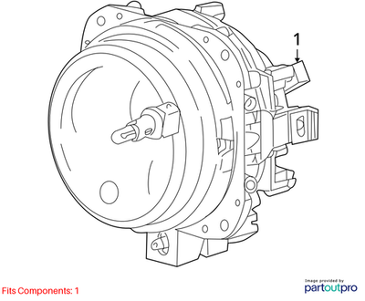 2001-2005 Jaguar X-Type Fog Lamp Assembly C2S1740