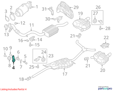 Audi Exhaust Bracket 8K0253295