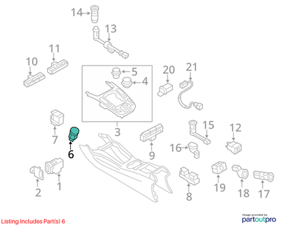 Audi 2008-2016 Audi A4 Ignition Switch 8K0905217A