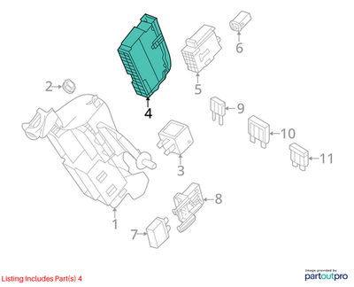 Audi 2005-2009 A6 Fuse Holder Relay Box 8K0941824