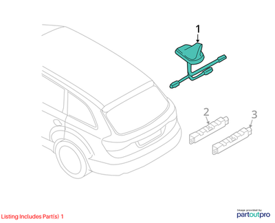 Audi 2009-2017 Q5 Radio Antenna Assembly 8R0035503CGRU