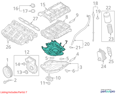 Volkswagen 2015-2020 Golf Engine Oil Sump Windage Tray 06K103138Q