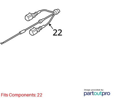 Audi 2012-2018 A6 Abs Wheel Speed Sensor Wiring Harness 4G0972251E
