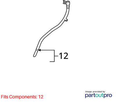 Volkswagen Engine Oil Dipstick Tube 06K115610M