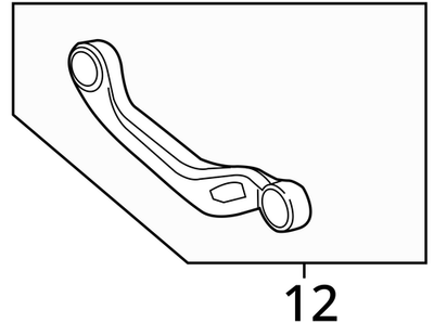 2008-2016 Audi A8 Suspension Control Arm Rear Upper Left 8K0505323H