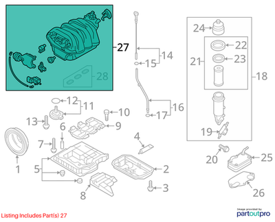 Audi 2008-2010 A4 Engine Intake Manifold 06E133210Q