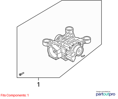 2017 Volkswagen Tiguan Rear Final Drive Haldex Differential Used OEM 0AY525010N