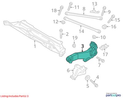 2012 Mini Cooper Countryman Rear Right Trailing Arm Used OEM 33329805658