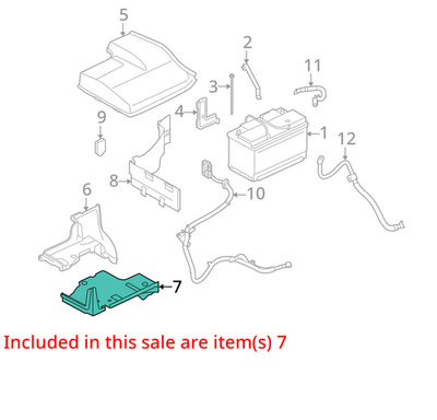 2010-2013 Land Rover Range Rover Sport Battery Tray DWM500031