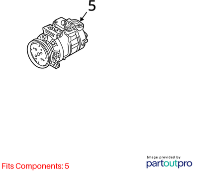 2011–2015 VW Jetta A/C Compressor Used OEM 5C0820803C