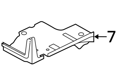 2008-2013 Land Rover LR3 Battery Tray DWM500031