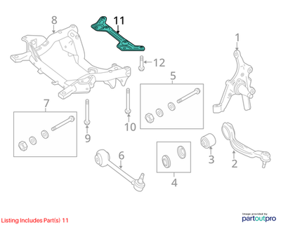 2006-2015 Mercedes-Benz C-Class Reinforced Plate 2046280011