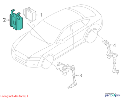 2012–2016 Audi A6 A7 Used OEM Control Unit Holder 4G0907366