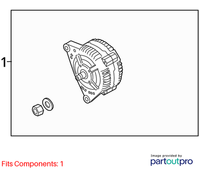 Audi 2009-2012 Audi Q5 Alternator 06E903016Q