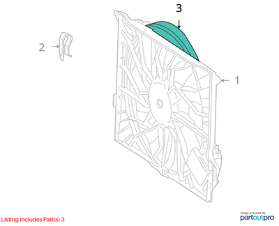 Mercedes-Benz 2007-2009 S550 Fan Shroud 2215050155