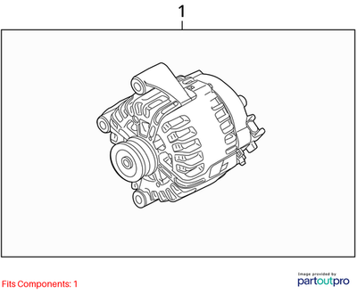 2009 BMW X5 Alternator Used OEM 12317533469