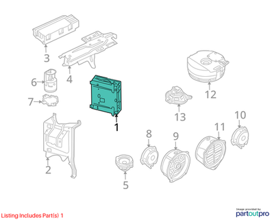 Audi 2009-2012 Audi A5 Radio Control Unit 4F0035053BX