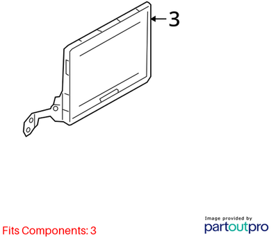 2020-2021 Audi S8 Video Monitor Bracket 4N0882629C