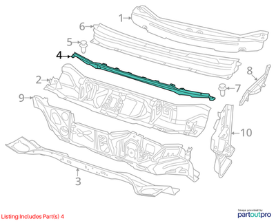 Jeep 2014-2023 Cherokee Plenum Panel 68102559AD