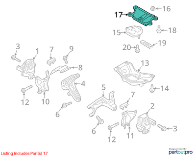 Audi 2009-2017 Q5 Automatic Transmission Mount Bracket 8K0399115BS
