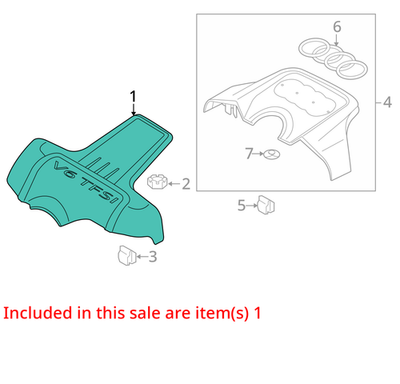 2009-2017 Audi S5 Engine Cover Front 06E103927K
