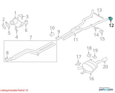 2011–2016 BMW 520i Exhaust Clamping Bush USED OEM 18307560779