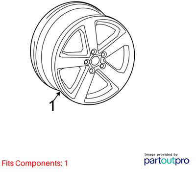 2008–2018 Audi A6 Quattro 18" Alloy Wheel Used OEM 4G0601025BJ